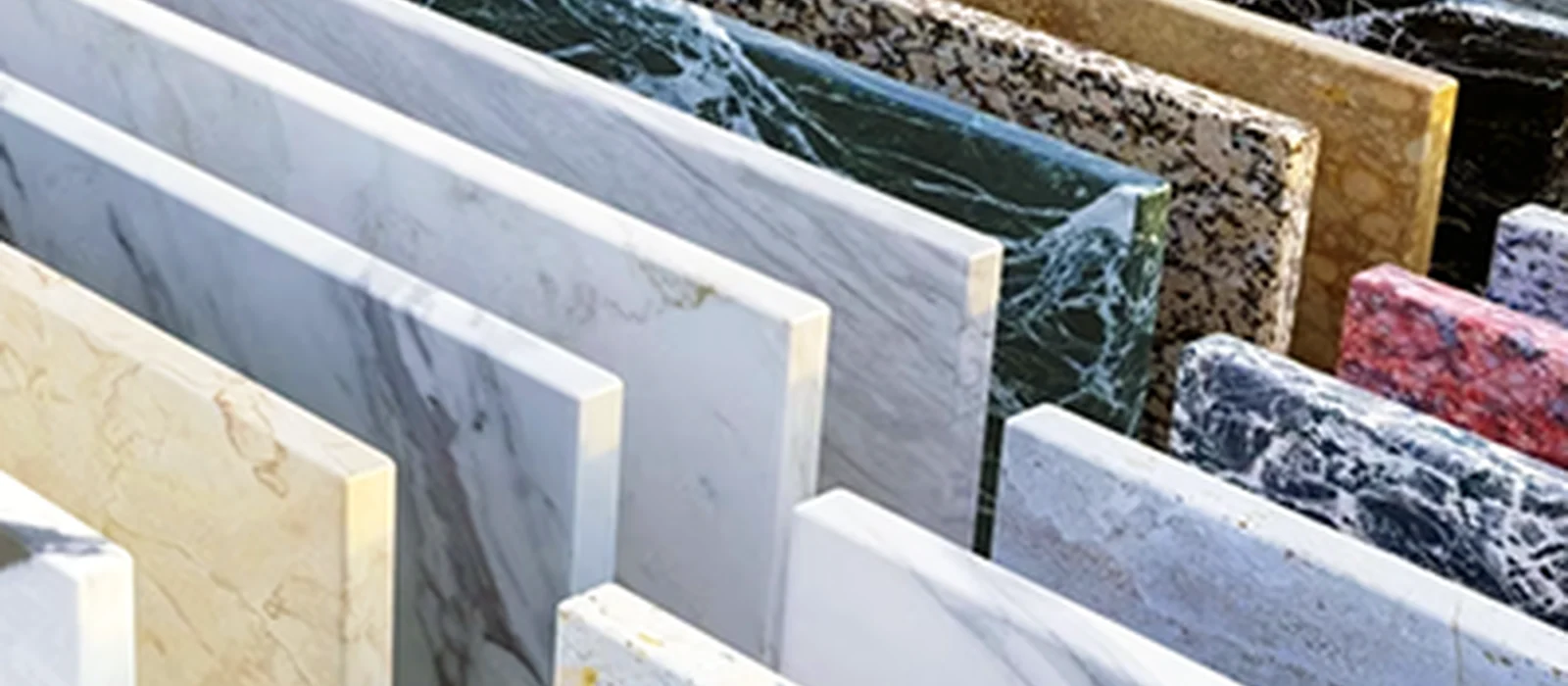 Natural stone slabs prepared for project sourcing